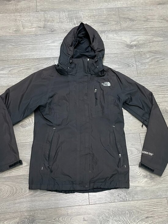 The North Face Jackets & Blazers - The North Face Womens Black Gore-Tex Rain Jacket Hooded Waterproof Shell Size S